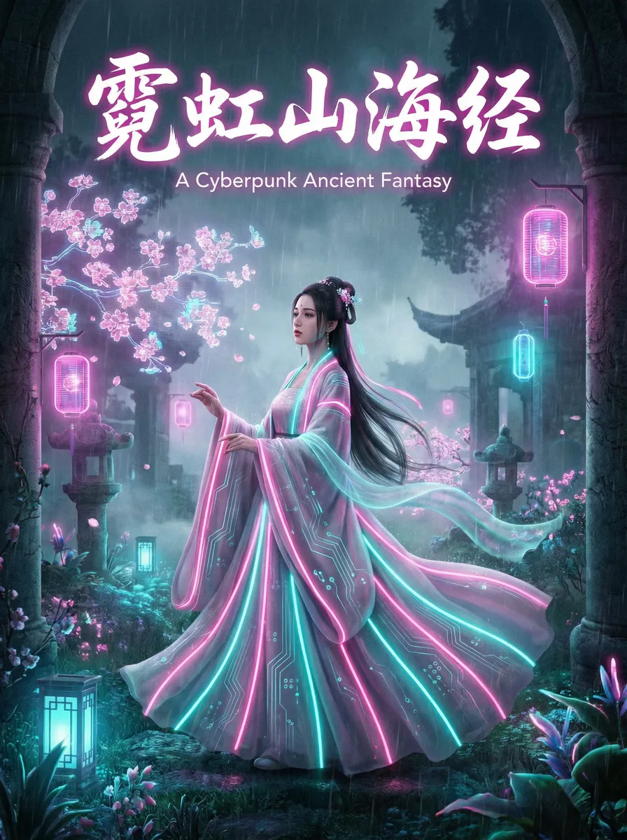 蘑菇影视免费理论片 古风奇缘短剧 - 霓虹山海经海报